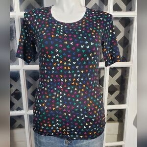 LuLaRoe Disney Mickey And Minnie Print Shirt